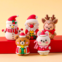 7Pcs Cute Mini Cartoon Christmas Series Figurine Christmas Decoration Xmas Gifts