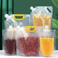 9 Pcs Grain Moisture-Proof Sealed Bag Washable Clear Grain Storage Suction Bags