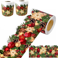 2 Pack Christmas Garland Bulletin Board Border Roll for Holiday Classroom Decor