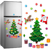 Christmas Santa Fridge Magnetic Sticker Refrigerator Sticker For Home Kitchen