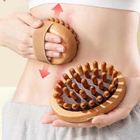 2 Pack Body Brush Wooden Massage Hair Comb Scalp Massage Brush Body Massager