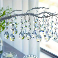 20pcs Clear Crystal Ornament Beads Garland Chandelier Hanging Crystals