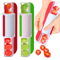 2 Pack Tomato Slicer Multi-Function Grape Cutter Small Fruit Cutter Kitchen Tool