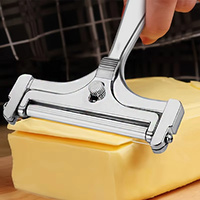 2Pcs Cheese Slicer Cheese Scraper With Adjustable Thickness Butter Cheese Shaver