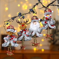 4 Pack Christmas Doll Hanging Ornaments Xmas Decorations Christmas Tree Pendants