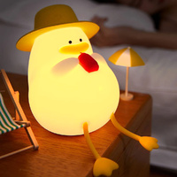 LED Night Light Rechargeable Duck Night Lamp Dimmable Lamps Bedside Nightlights