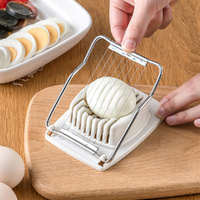 2 Pack Kitchen Egg Slicers Chopper Stainless Steel Fruit Salad Cutter Egg Tools