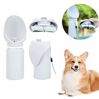 550ml Folding Pet Outdoor Walking PortableTravel Water Bottle Drinking Water Cup