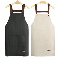 2Pcs Waterproof and Oil Resistant Apron Household Kitchen Cooking Fashion Apron
