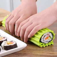 3Pcs Kitchen Silicone Non-Stick Sushi Rolling Mat Seaweed Rice Sushi Roller Mat