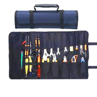 23 Pocket Tool Bag Roll Up Tool Organizer Portable Tool Storage With Zipper Pouch