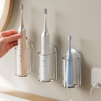 3 Pack Electric Toothbrush Holders Stand Rack Wall-Mounted Toothbrush Holder