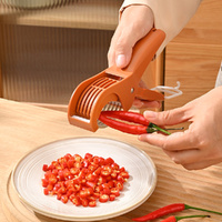2 Pack Stainless Steel Vegetable and Fruit Slicer Multi Functional Salad Slicer