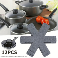 12 Pcs Pot Pan Protectors 3 Different Size Cookware Protector Set Pot Separator