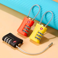 3-Pcstsa Locks For Luggage Code Lock Durable Steel Padlock Keyless Easy To Read