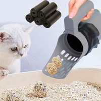 Cat Litter Scooper With Trash Container Portable Litter Scoop Holder Litter Scoop With Holder