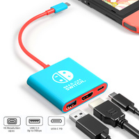 Portable Nintendo Switch Docking Station TYPE-C Hub with HDMI  USB 3.0 Perfect