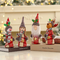 4 Pack Christmas Doll Pendants Christmas Tree Hanging Christmas Decorations Doll