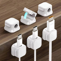 24PCS Magnetic Cable Clip Cable Holder Adhesive Wire Keeper Cord Cable Organizer