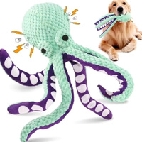 Dog Interactive Biting Toys Pet Squeak Toys OctopusVelvet Training Toys for Dog