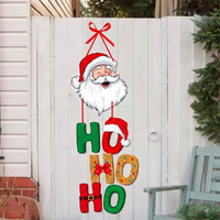 5 Pack Merry Christmas Door Sign Xmas Door Hanger Merry Christmas Holiday Decor