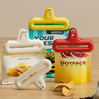 4 Pack Caterpillar Sealing Clips Hermetic Food Bag Clip Reusable Sealing Clamp