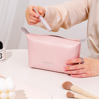 4Pcs Traveling Toiletry Makeup Organizer Large Capacity PU Leather Cosmetic Bag