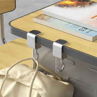8Pcs 360° Rotatable Steel Table Hooks Desk Mount Hanging Holder Desk Hooks
