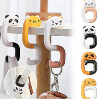 4 Pcs Portable Bag Hooks Animal Hooks Handbag Bag Holder Desk Side Hooks