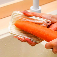 6 Pcs Vegetable Brush Scrubber Fruits Cleaning Brush Scrubber Potato Brush