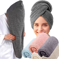 6 Pack Microfiber Hair Towel Wrap For Women Super Absorbent Quick Dry Hair Turban