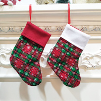 4Pcs Christmas Decoration Xmas Snowflake Christmas Stocking Christmas Gift Socks