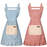 2 Pack Adjustable Kitchen Apron Cooking Apron For Women With Pockets