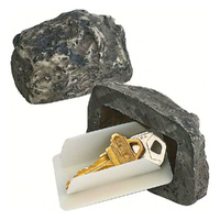 Hide-a-Spare-Key Fake Rock Looks & Feels Like Real Stone Safe For Outdoor Garden