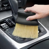 6pcs Car Brush Board Outlet Body Interior Decoration Dust Brush Clean Hair Brush