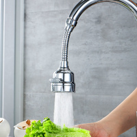 2 Pack Tap Nozzle 360¡ã Kitchen Faucet Booster Sprayer Head 3 Water Outlet Modes