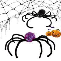 2Pcs Halloween Hair Clips 9'' Large Spider Hair Pin Cute Spider Hair Accessories