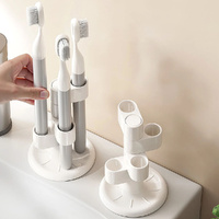 2 Pack 360¡ã Rotating Toothbrush Holder Pen Stand Rack Makeup Brush Storage Rack