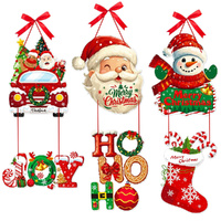 6Pcs Christmas Party Decorations Christmas Door Hanging Christmas Tree Ornaments