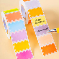 2500pcs 5rolls Colored Labels Stickers For Labeling Coding Book Labels Stickers