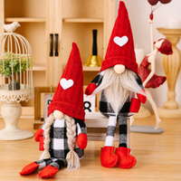 2Pcs Christmas Decoration Faceless Doll Christmas Ornament