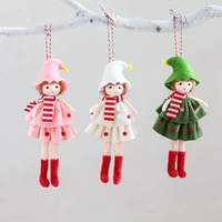 3Pcs Cute Cake Skirt Angel Girl Pendant Christmas Tree Hanging Party Decoration
