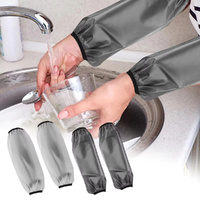 2 Pair TPU Waterproof Oversleeves Anti-Dirty Housework Cleaning Arm Sleeve Cover