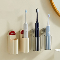 4 Pack Adsorption-Type Sticky Wall-Mounted Punch-Free Electric Toothbrush Holder