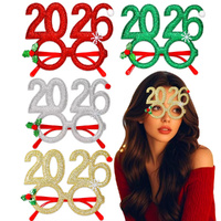 8 Pack 2026 Christmas Glasses New Year Glasses & Graduation Photo Booth Props