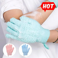 3Pair Five Finger Bath Gloves Creative Home Body Massage Sponge Lazy Bath Gloves