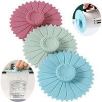 3Pcs Silicone Cup Lids Heat-Resistant Leak Proof Sealed Lid Cap Dustproof Cup Cover