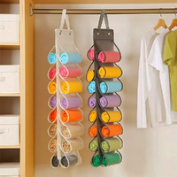 2 Pack Legging Storage Bag Storage Hanger Can Holds 32leggings Or Shirts Jeans With Compartment