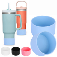 12 Pcs Silicone Insulated Cup Protective Sleeve For 40oz 30oz 20oz Water Bottle Bottom Sleeve