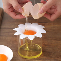 10pcs Daisy Plastic Egg Separator Egg White Yolk Divider Kitchen Gadgets Baking Tools Egg Extractor